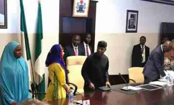 Osinbajo Meets With Youngest Nobel Laureate Winner, Malala, Behind Close Doors (Photos)